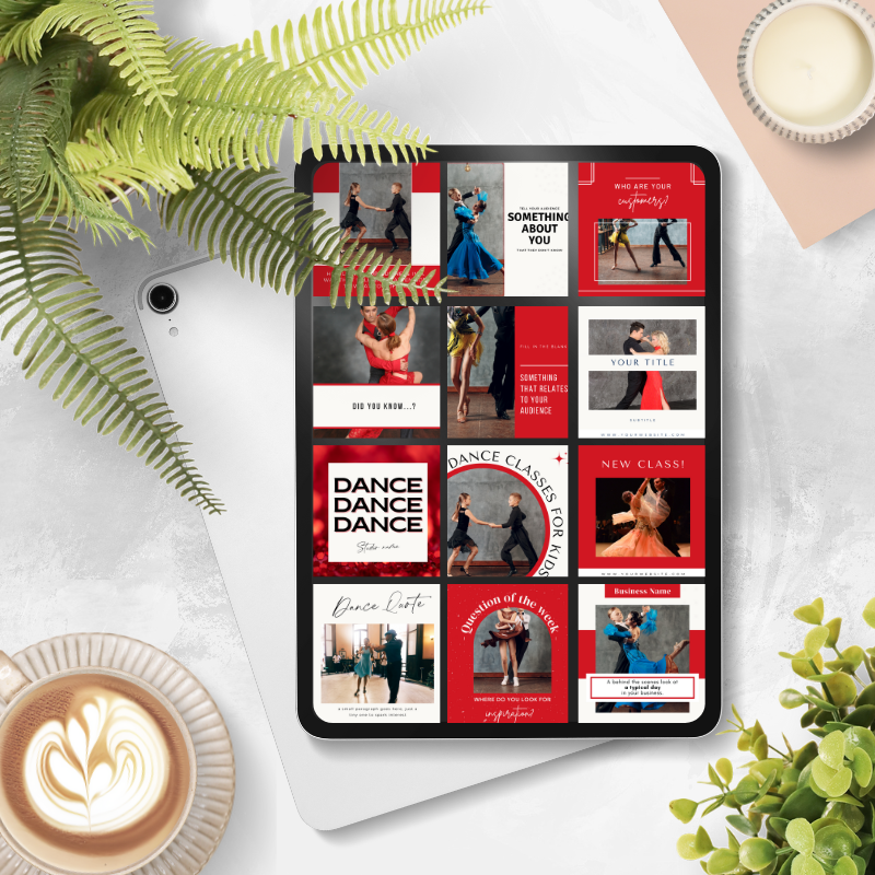 Social Media Posts - Ballroom Red