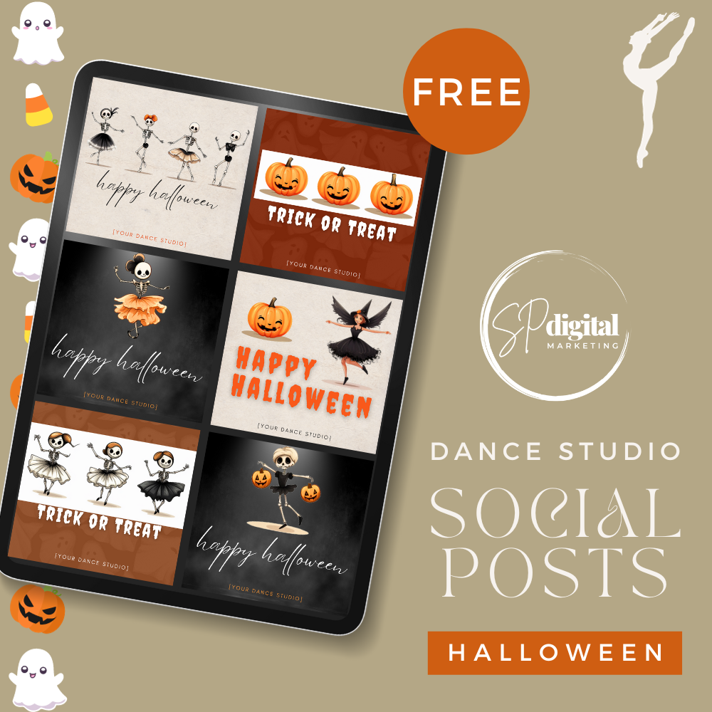 Halloween Social Media Posts for Dance Studios - SP Digital Marketing