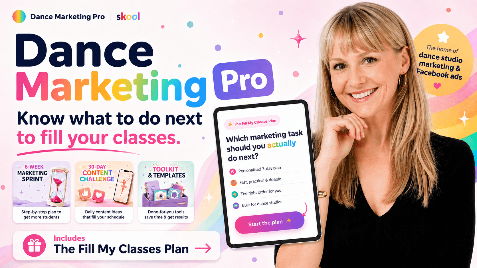 sally prendergast dance marketing pro fill my classes get more students dance studio marketing